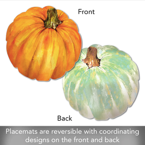 CounterArt Placemat Reversible Shaped Pumpkin