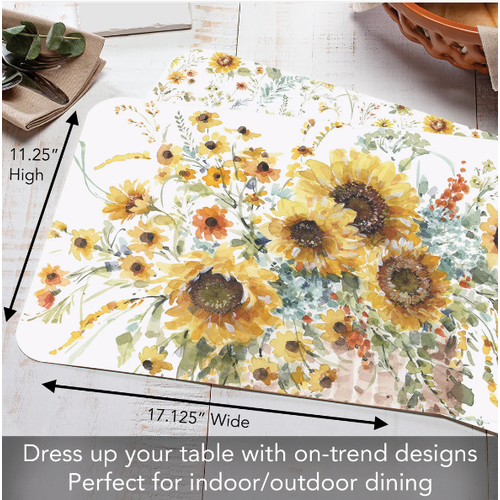 CounterArt Placemat Reversible Sunflowers Forever