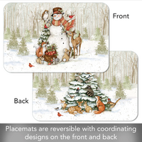 Placemat Reversible Winter Forest