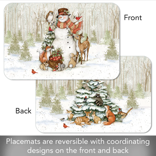 CounterArt Placemat Reversible Winter Forest
