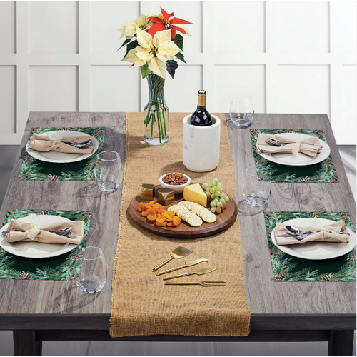 CounterArt Placemats Premium Paper Green Garland 24 Pack CounterArt Placemats Premium Paper Green Garland 24 Pack