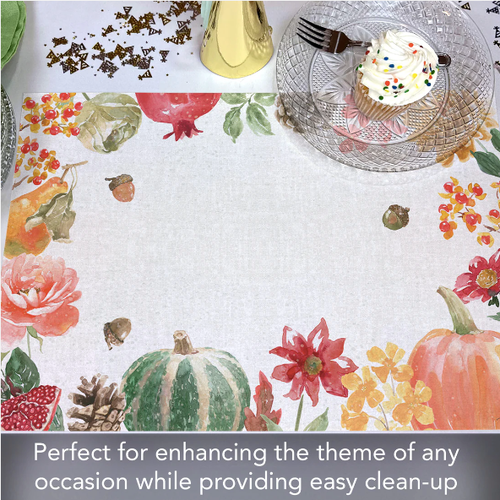 CounterArt Placemats Premium Paper Harvest 24 Pack