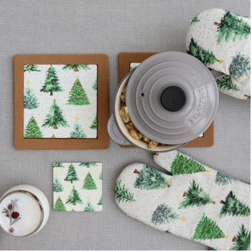 Harman Coasters Ceramic Confetti Trees Set of 6 Harman Coasters Ceramic Confetti Trees Set of 6