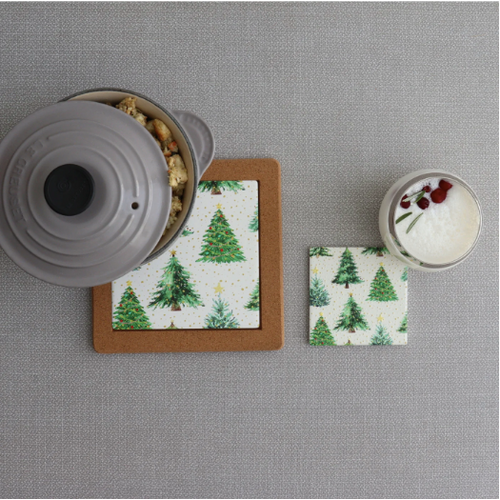 Harman Coasters Ceramic Confetti Trees Set of 6 Harman Coasters Ceramic Confetti Trees Set of 6