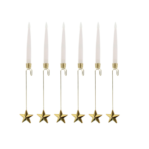 Harman LED Candle Hanging Star Set of 6 Harman LED Candle Hanging Star Set of 6
