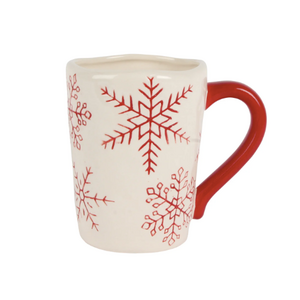 Harman Mug Simple Snowflake Red Harman Mug Simple Snowflake Red