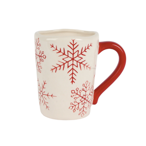 Harman Mug Simple Snowflake Red Harman Mug Simple Snowflake Red