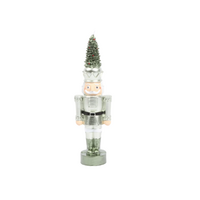 Nutcracker Tree Shaped Candle Green