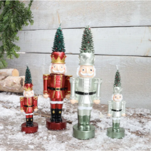Harman Nutcracker Tree Shaped Candle Green Harman Nutcracker Tree Shaped Candle Green