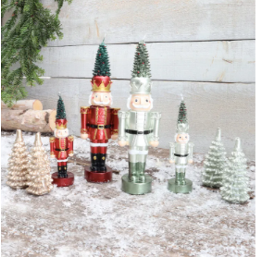 Harman Nutcracker Tree Shaped Candle Green Harman Nutcracker Tree Shaped Candle Green