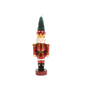 Harman Nutcracker Tree Shaped Candle Red Harman Nutcracker Tree Shaped Candle Red