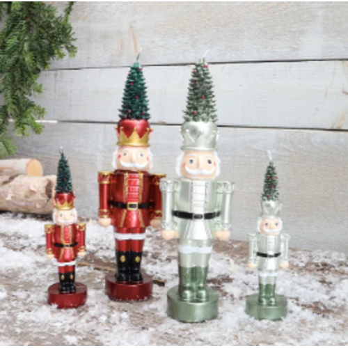 Harman Nutcracker Tree Shaped Candle Red Harman Nutcracker Tree Shaped Candle Red