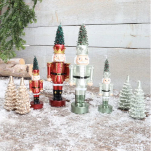 Harman Nutcracker Tree Shaped Candle Red Harman Nutcracker Tree Shaped Candle Red