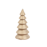 Tree Shaped Candle Champagne