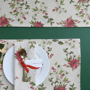 Harman Table Runner Shimmer Poinsettia 72 x 13 Inch