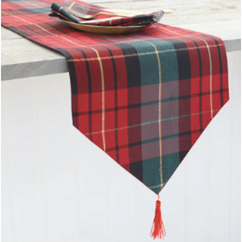 Harman Table Runner Traditional Check 72 x 13 Inch Harman Table Runner Traditional Check 72 x 13 Inch