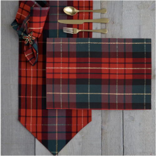 Harman Table Runner Traditional Check 72 x 13 Inch Harman Table Runner Traditional Check 72 x 13 Inch