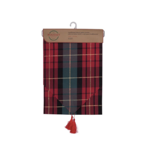 Harman Table Runner Traditional Check 72 x 13 Inch Harman Table Runner Traditional Check 72 x 13 Inch