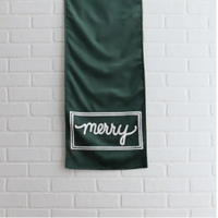 Table Runner Velvet Merry Green 72 x 13 Inch