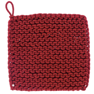 Ganz Crochet Pot Holder Red