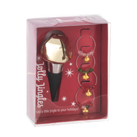 Jolly Jingles Bottle Topper and Wine Charm Set