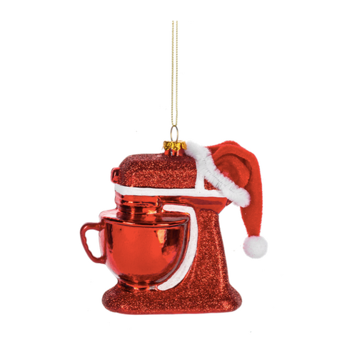 Ganz Red Glitter Mixer Ornament