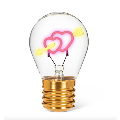 Abbott Lightbulb Neon USB Heart & Arrow