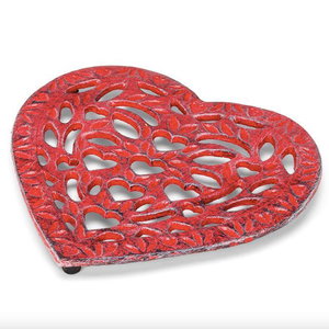 Abbott Trivet Heart Cast Iron