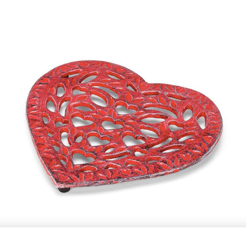 Abbott Trivet Heart Cast Iron