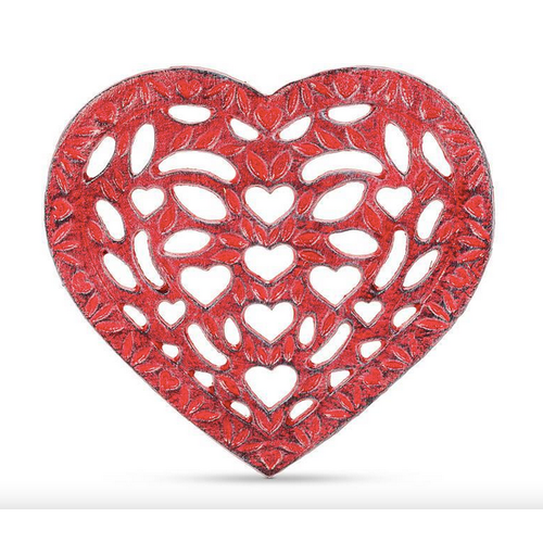 Abbott Trivet Heart Cast Iron