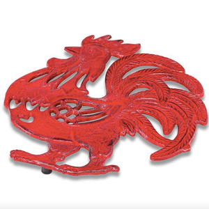 Abbott Trivet Rooster Cast Iron