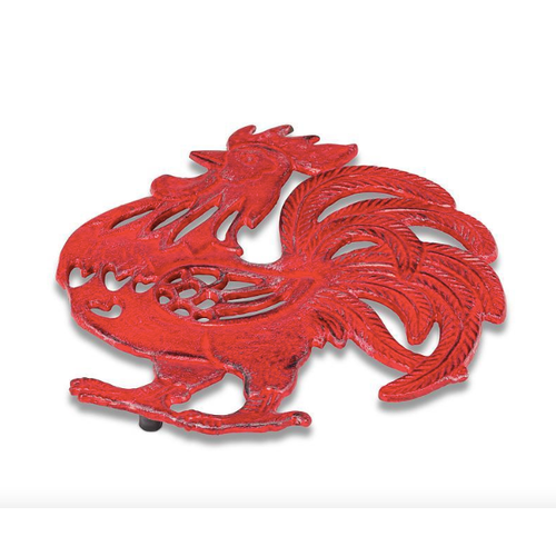 Abbott Trivet Rooster Cast Iron