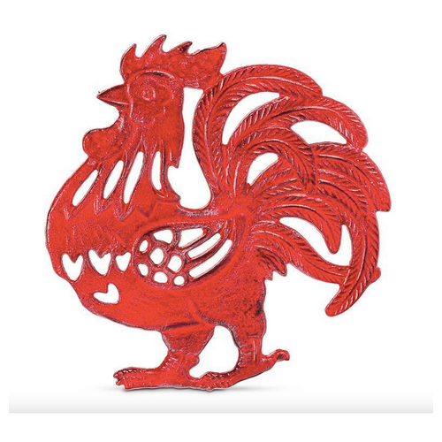 Abbott Trivet Rooster Cast Iron