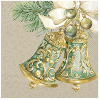 Napkin Lunch Paper Christmas Bells