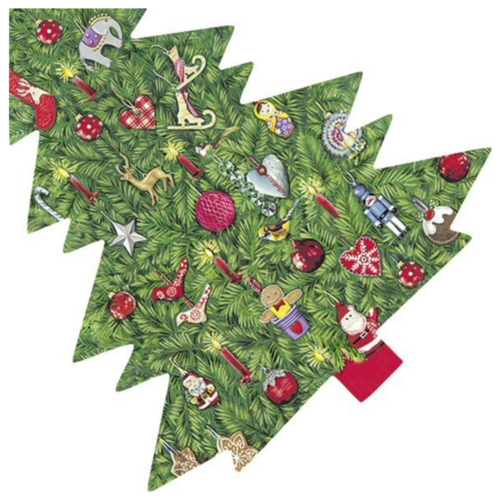 IHR Napkin Lunch Paper Cut Out Bright Christmas Tree IHR Napkin Lunch Paper Cut Out Bright Christmas Tree