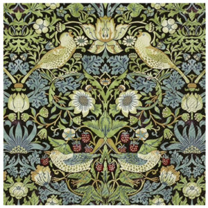 William Morris Napkin Lunch Paper Strawberry Thief Black