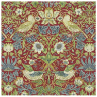 Napkin Lunch Paper Strawberry Thief Red