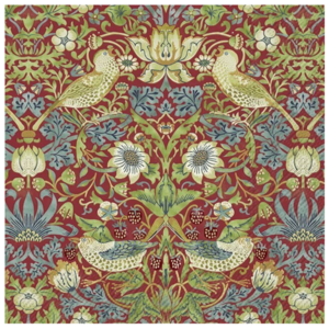 William Morris Napkin Lunch Paper Strawberry Thief Red
