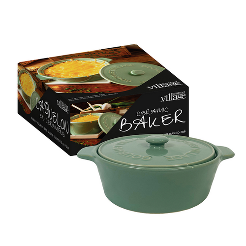 Gourmet du Village Brie Baker Sage Green