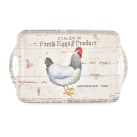 Tray Large Melamine Handled On The Farm