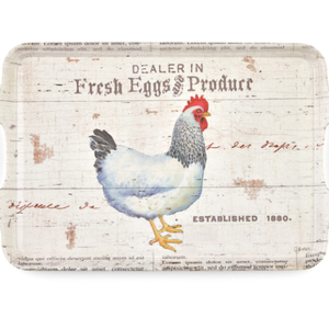 Pimpernel Tray Large Melamine Handled On The Farm