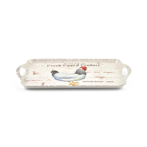 Pimpernel Tray Large Melamine Handled On The Farm