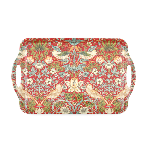 Pimpernel Tray Large Melamine Handled Red Strawberry Thief