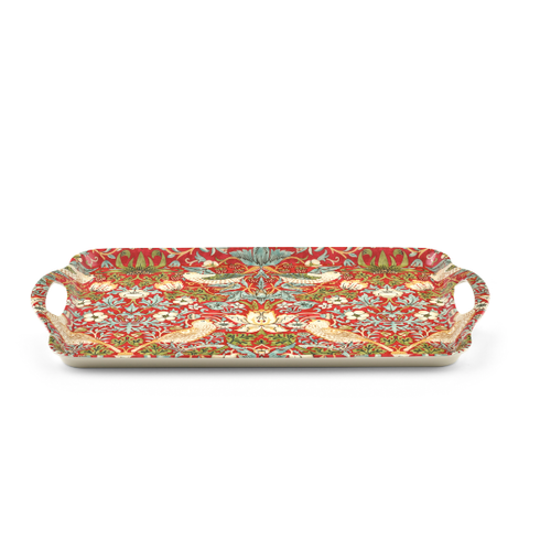 Pimpernel Tray Large Melamine Handled Red Strawberry Thief