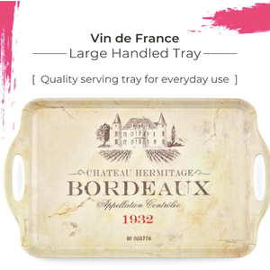 Pimpernel Tray Large Melamine Handled Vin De France