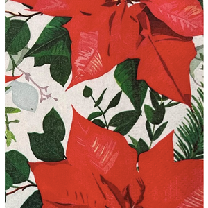 IHR Guest Napkin Paper Floral Christmas IHR Guest Napkin Paper Floral Christmas