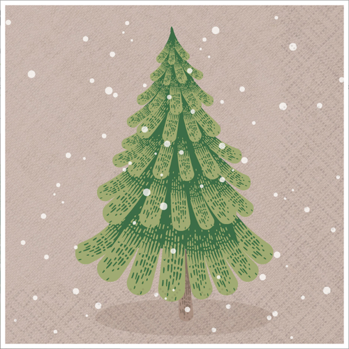 IHR Napkin Cocktail Paper Crafty Tree