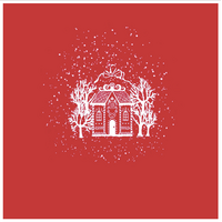 Napkin Dinner Paviot Maison Pain D’Epice Rouge