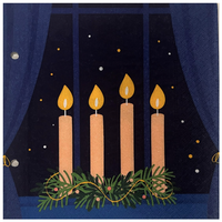 Napkin Lunch Paper Advent Night