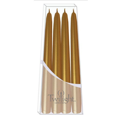 TWILIGHT Twilight Metallic Taper Four Pack Gold TWILIGHT Twilight Metallic Taper Four Pack Gold